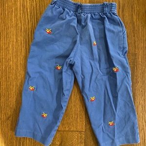 Florence Eiseman helicopter blue toddler pants